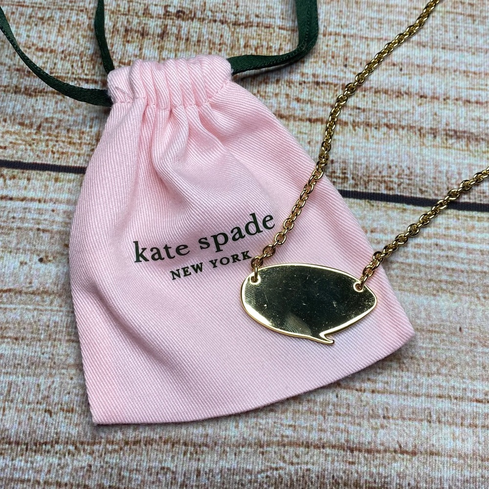 Kate Spade “Silent Statement” Charm Necklace